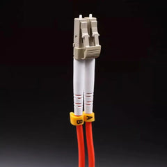 Orange Square-Head Dual-Core Fiber Cable
