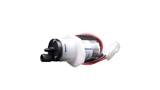 Ink pump buyer guide cover image with a real ink pump product photo on a clean white background