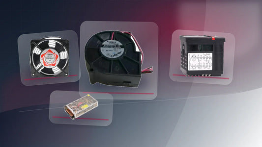 Printer cooling fan troubleshooting with real fan temperature controller and printer parts