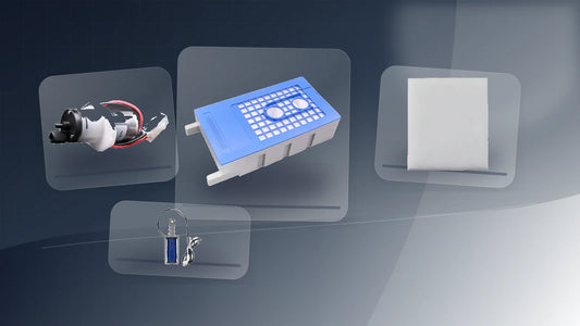 Printer waste ink path troubleshooting with suction pump maintenance tank and waste ink sponge parts