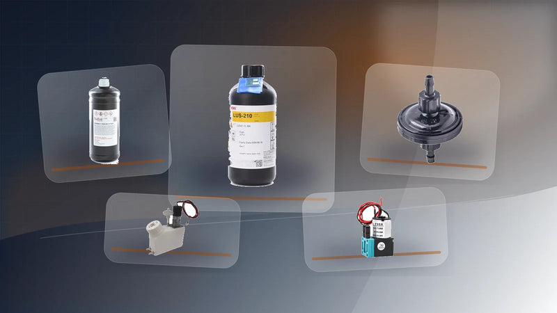 UV ink cost control setup with ink bottles filter tank and circulation pump