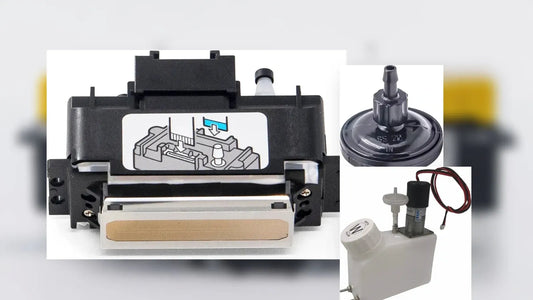 Printhead clogging prevention checklist with printheads and ink system maintenance parts