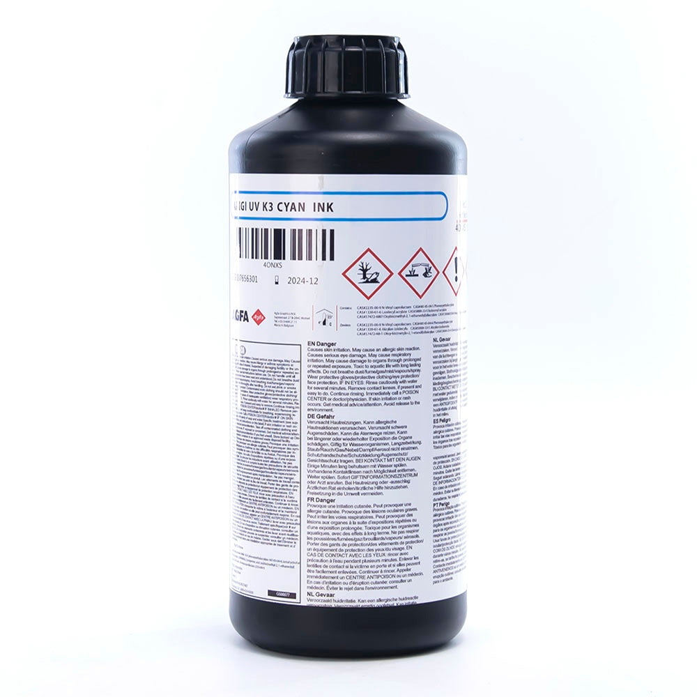 AGFA K3 UV Ink 1000mL for Epson i3200, Epson i3200-U1