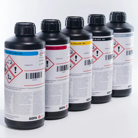 AGFA KF5 UV Ink 1000mL for Ricoh Gen5i, Epson i3200