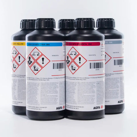 AGFA KF5 UV Ink 1000mL for Ricoh Gen5i, Epson i3200