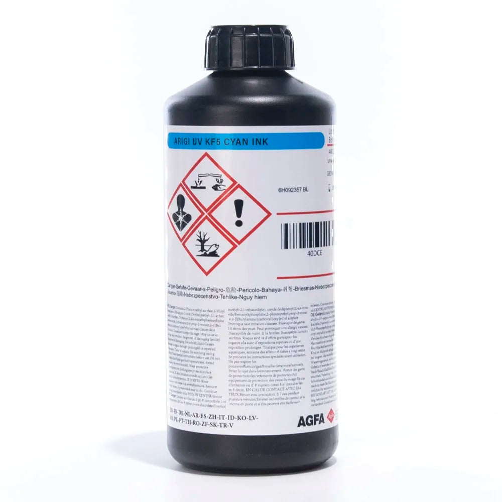AGFA KF5 UV Ink 1000mL for Ricoh Gen5i, Epson i3200