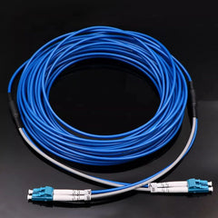 Blue 13M Armored LC-LC Single Mode Fiber Cable for UV Printing Printers