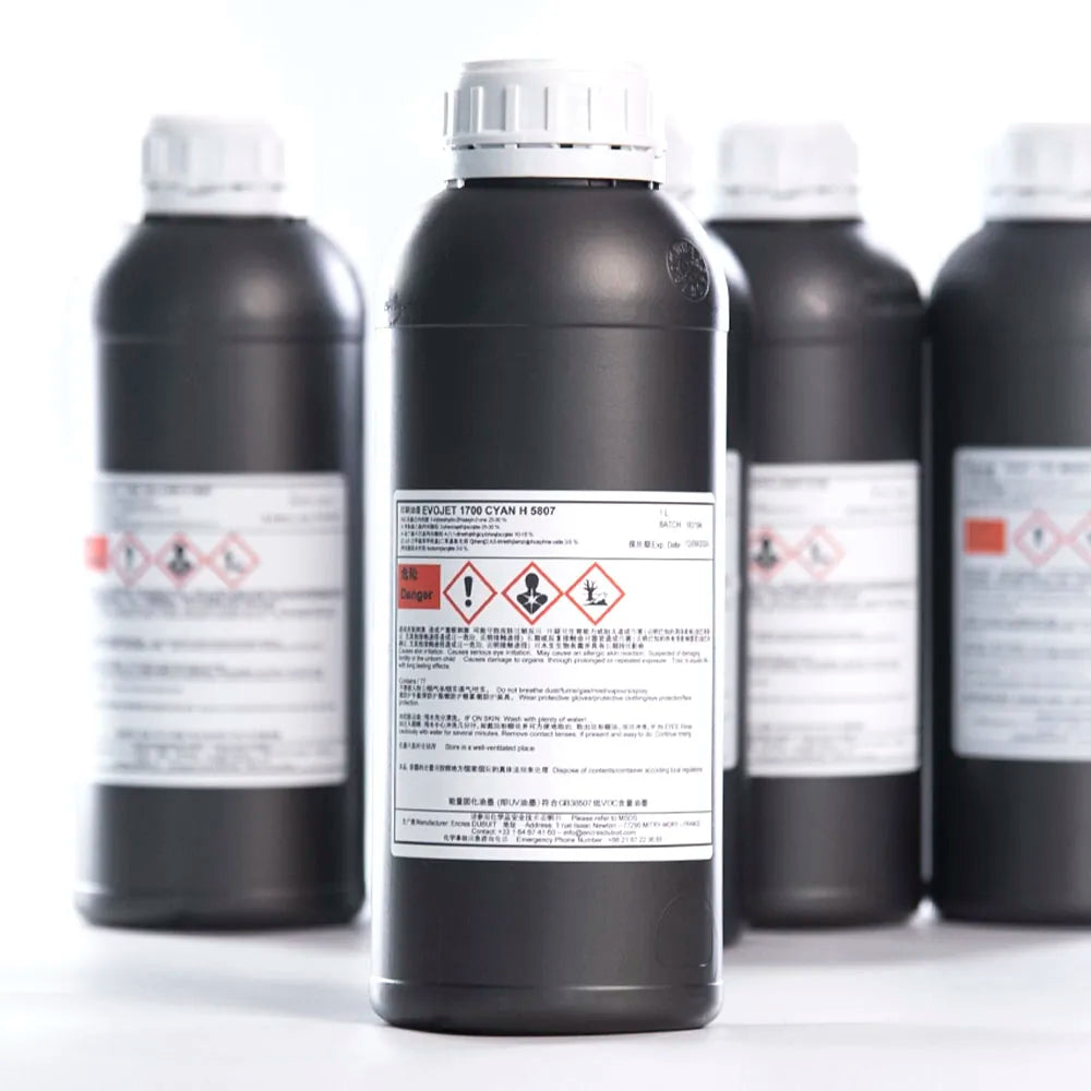 DUBUIT Neutral UV Ink 1000mL for KM1024i, Toshiba CE4