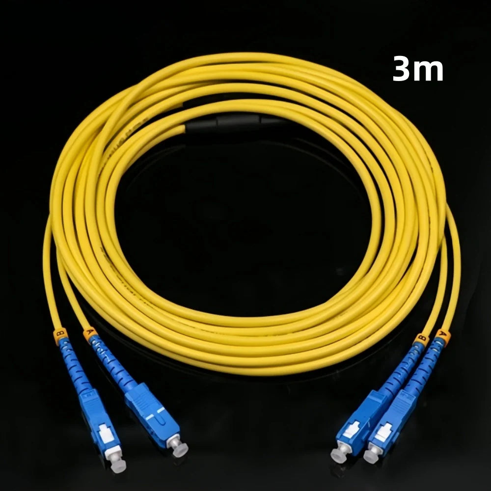 Square-Head Dual-Core Fiber Cable