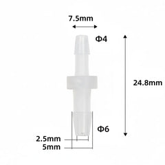 UV INK PRO Straight Tube Connector Φ6 To Φ4 Eco Solvent Ink