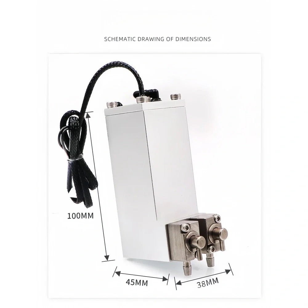 Sub Ink Cartridge Dual Valve Solvent Metal Tank