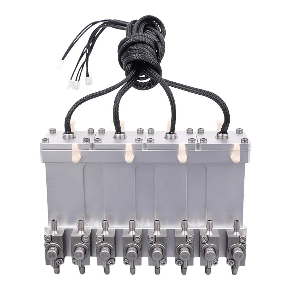 Sub Ink Cartridge 8 Valve CMYK Metal Assembly